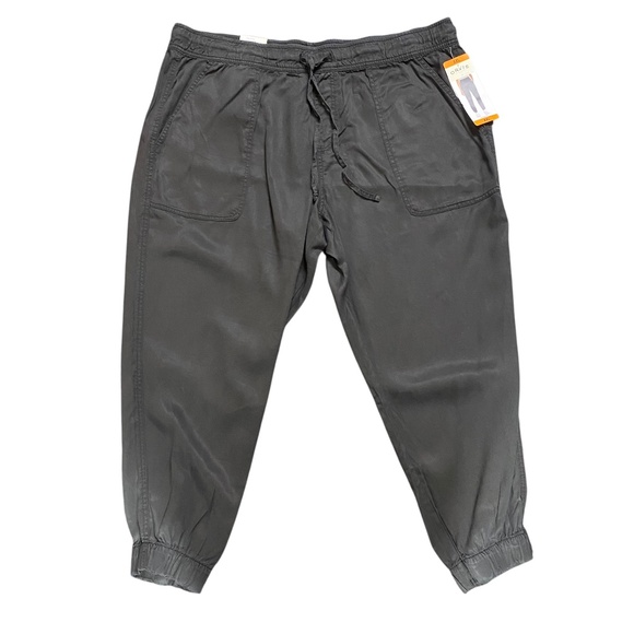 Orvis Womens XXL Pants Joggers Black Pull On Lyocell Lightweight Comfy NEW - Picture 1 of 10